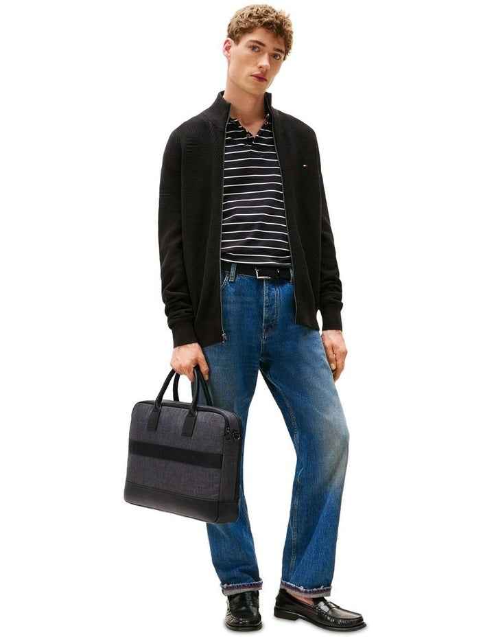 Nylon Travel Computer Bag in Grey