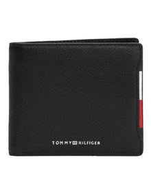 Central Leather Bifold Wallet in Black