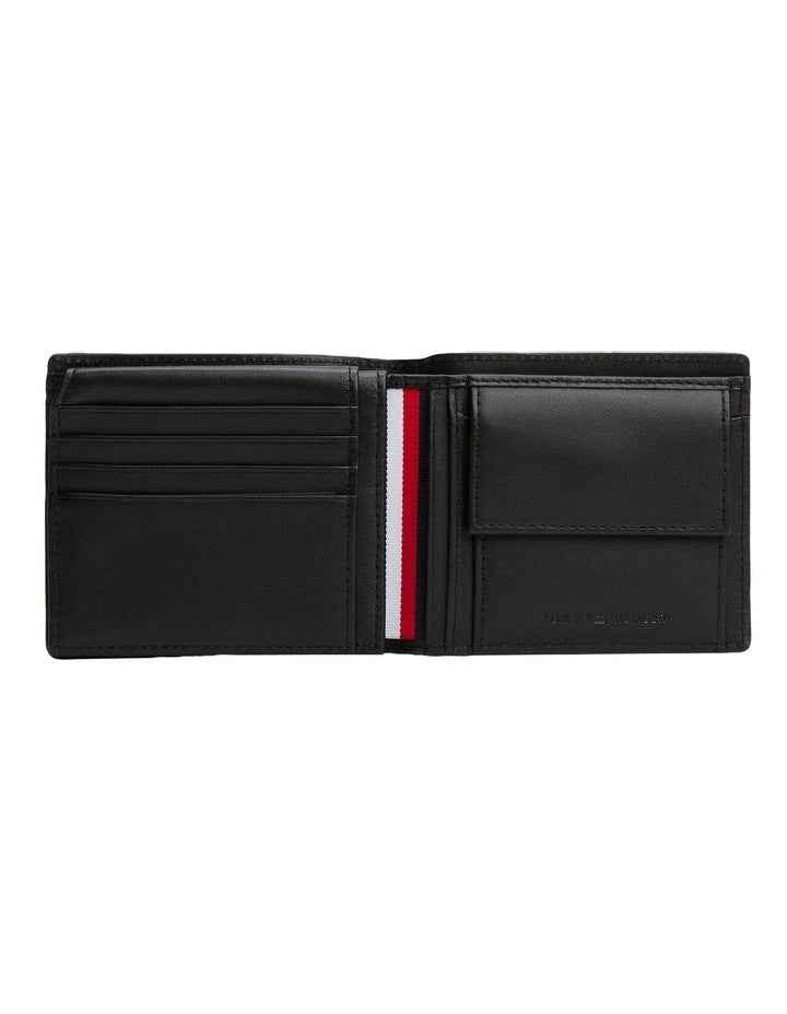 Central Leather Bifold Wallet in Black