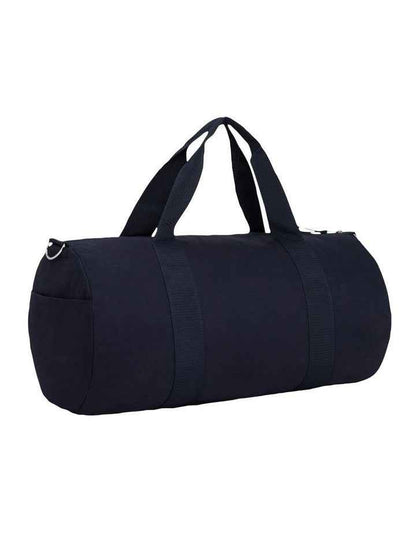 Logo Colourblock Canvas Duffel Bag in Blue