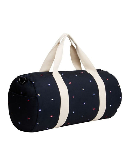 Flag Logo Canvas Duffel Bag in Navy