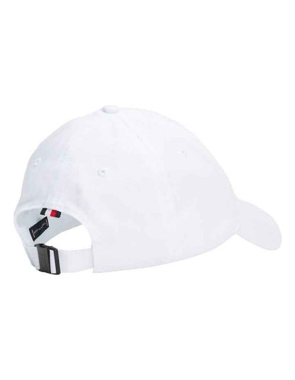 Embroidered Monogram Baseball Cap in White