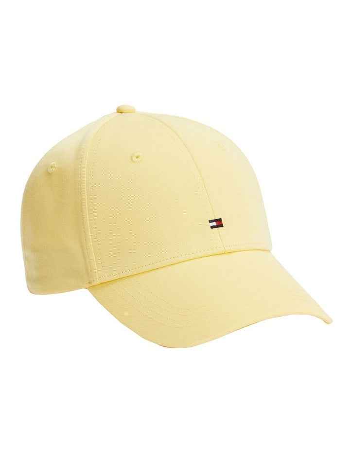 Flag Cotton 6 Panel Baseball Cap in Beige