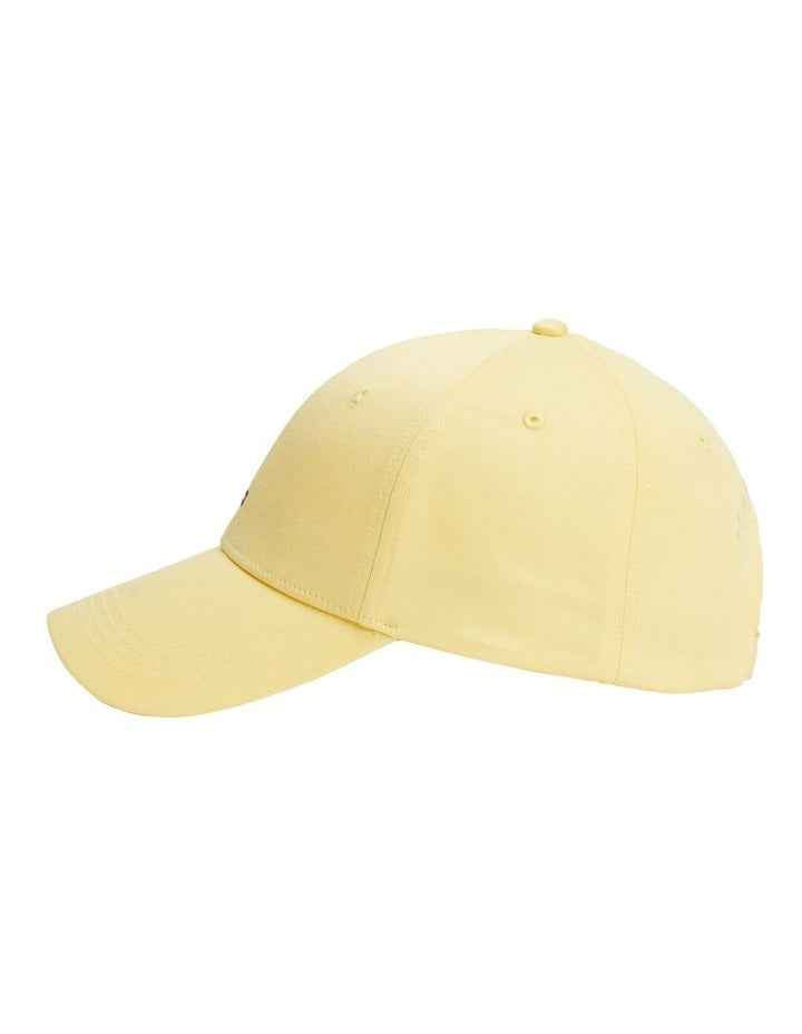 Flag Cotton 6 Panel Baseball Cap in Beige