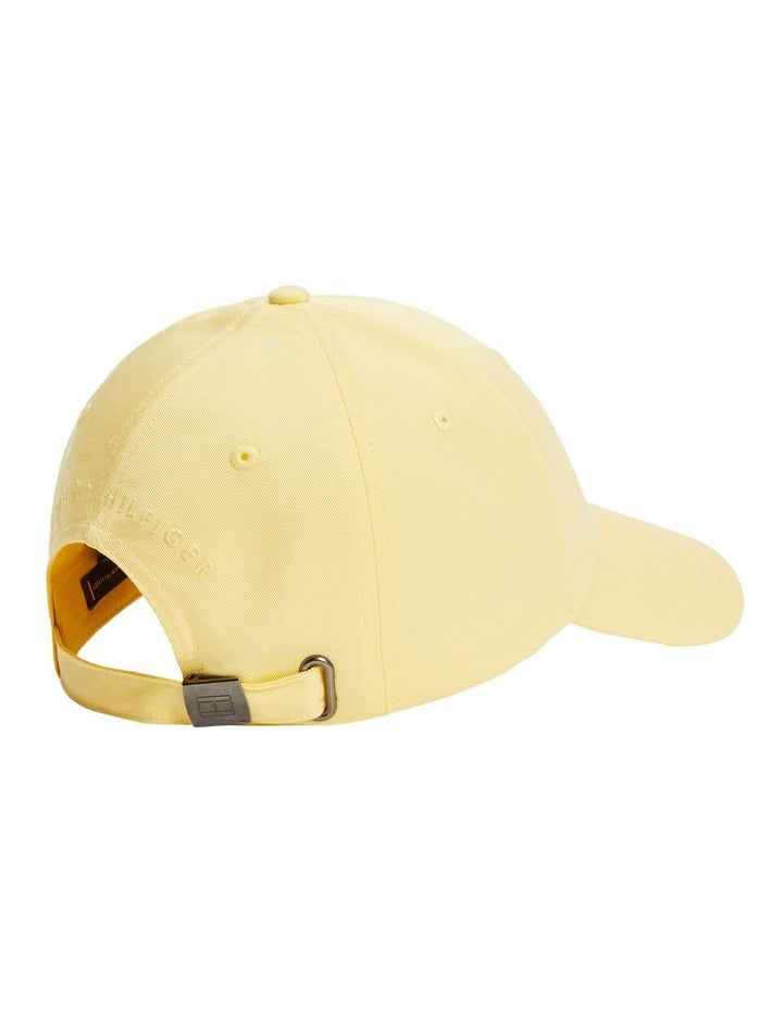 Flag Cotton 6 Panel Baseball Cap in Beige