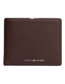 Corporate Leather Card And Coin Wallet in Brown