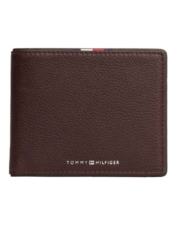 Corporate Leather Card And Coin Wallet in Brown