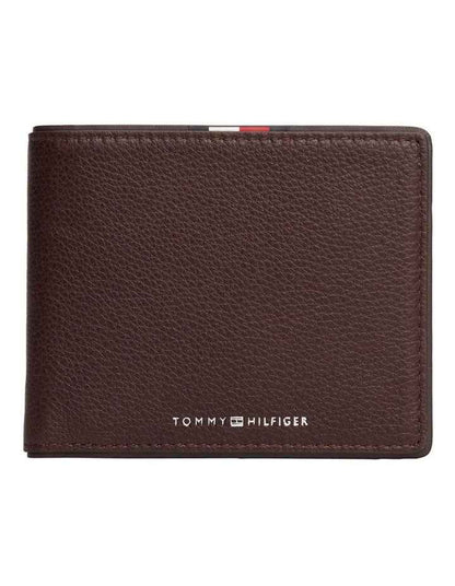 Corporate Leather Card And Coin Wallet in Brown