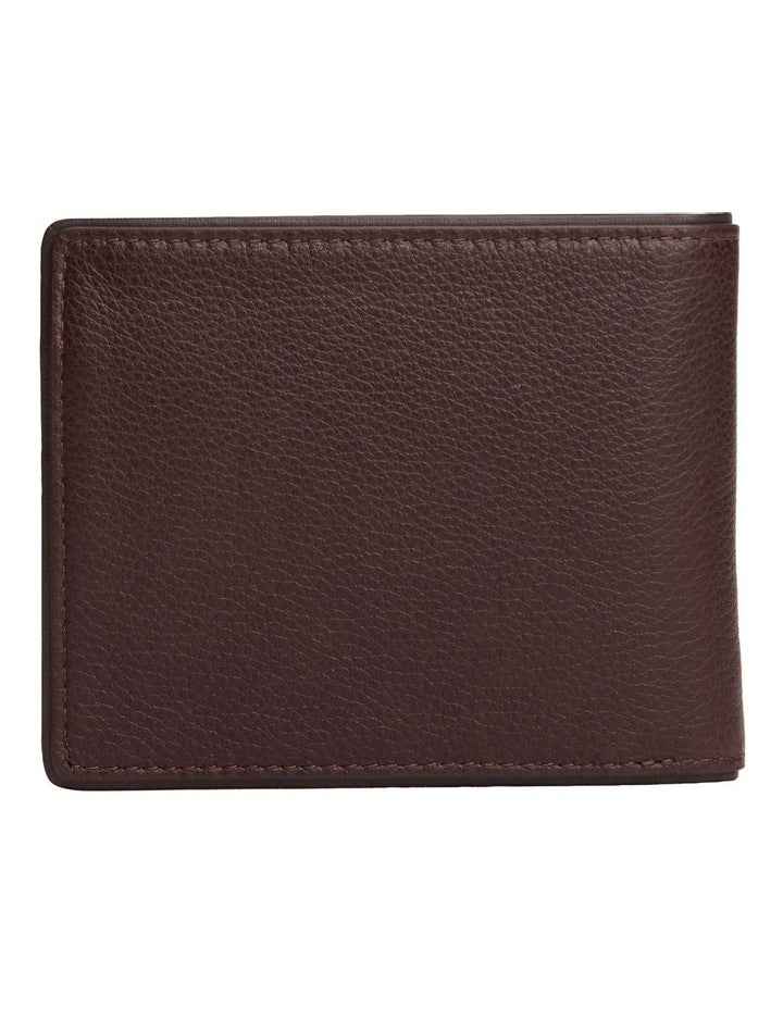 Corporate Leather Card And Coin Wallet in Brown