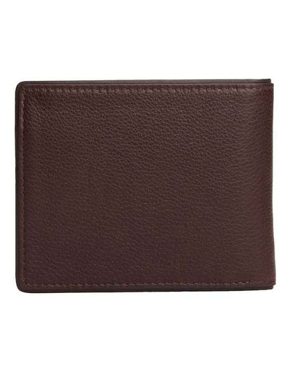 Corporate Leather Card And Coin Wallet in Brown