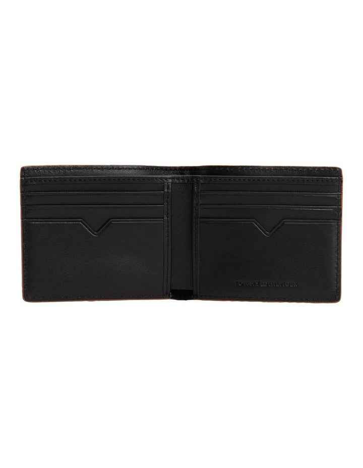 Edge Leather Mini Wallet in Black