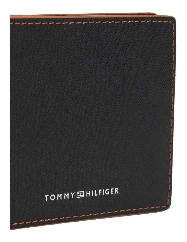 Edge Leather Mini Wallet in Black