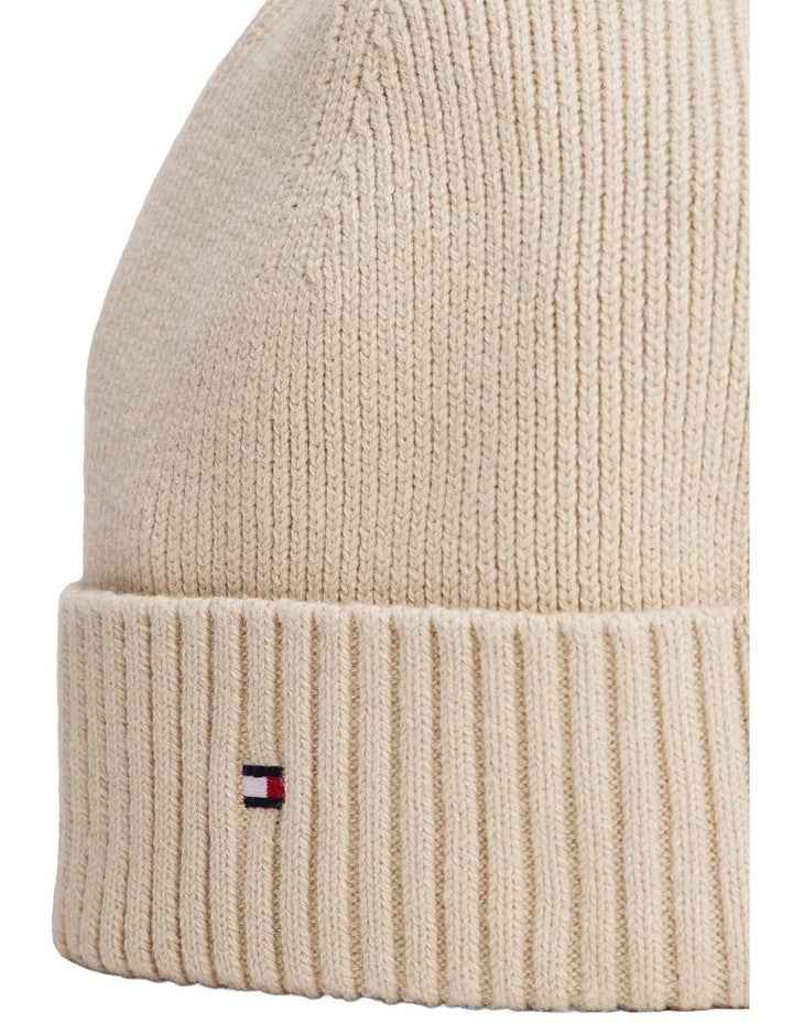 Flag Beanie With Cashmere in Beige