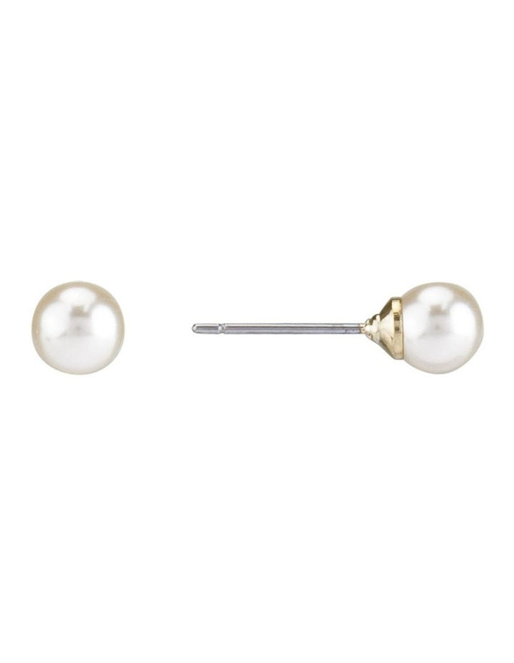 Earring 6mm in Pearl