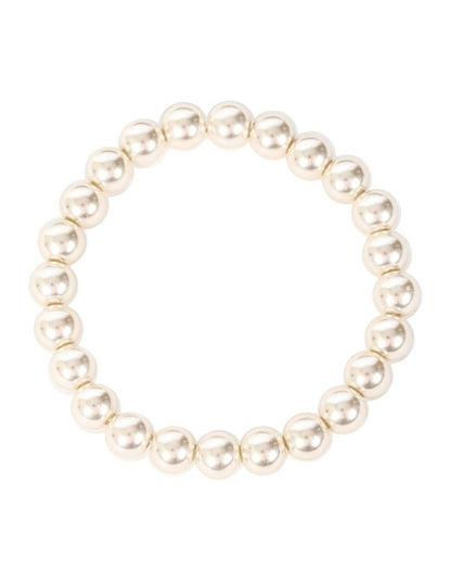 Essential 8mm Pearl Bracelet in Cream