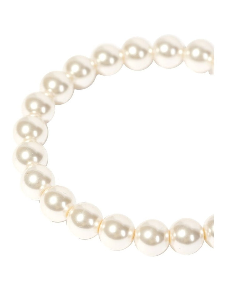Essential 8mm Pearl Bracelet in Cream