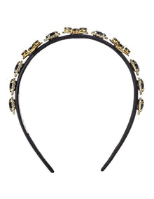 Jewelled Bee Headband in Black