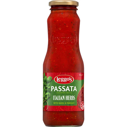 Leggo's Australian Tomato Passata Sauce With Italian Herbs 700g