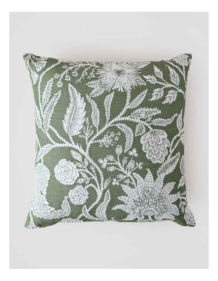 Embroidered Decorative Cushion - Sage
