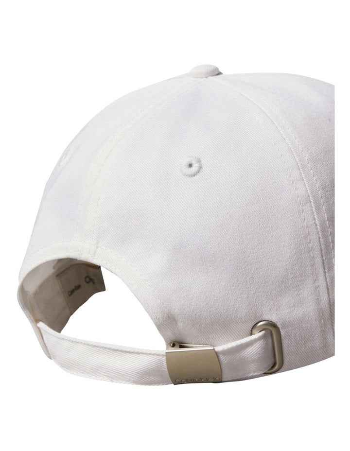Twill Logo Cap in Brilliant White