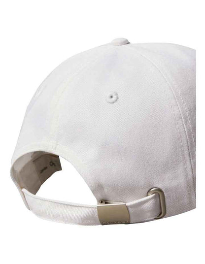 Twill Logo Cap in Brilliant White