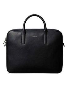 Raised Logo Commuter Bag in Black