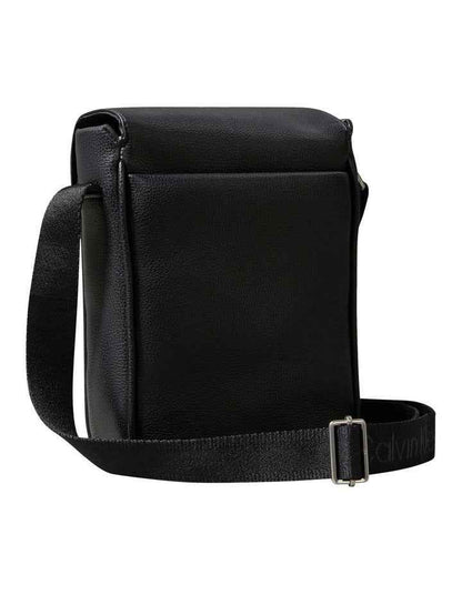 Logo Webbing Reporter Bag in Black