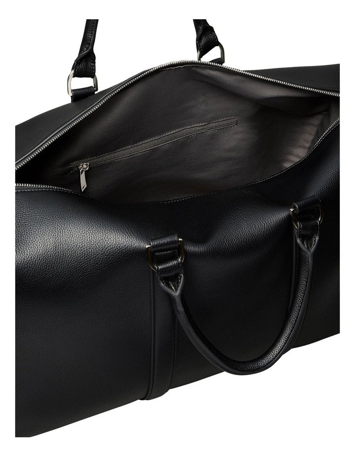 Micro Pebble Duffle Bag in Black