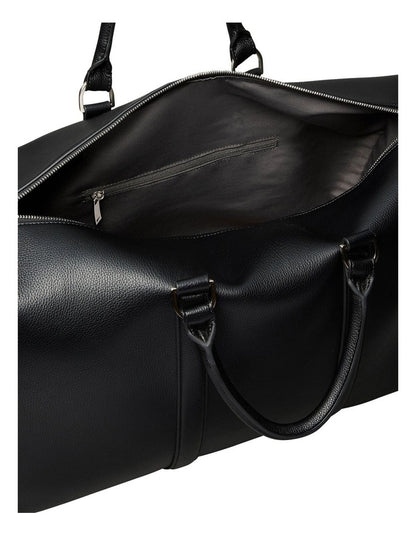 Micro Pebble Duffle Bag in Black