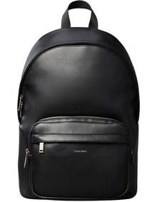Micro Pebble Round Backpack in Black