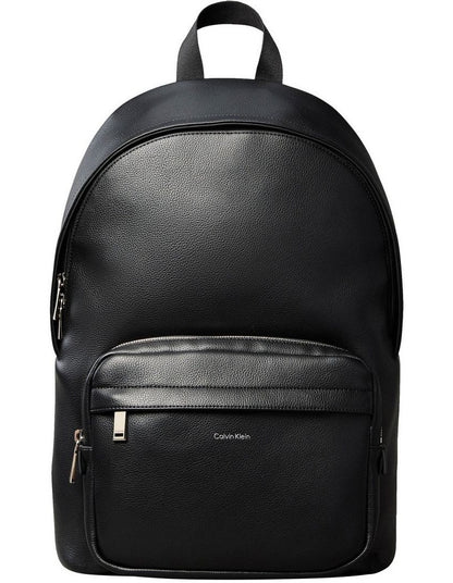 Micro Pebble Round Backpack in Black