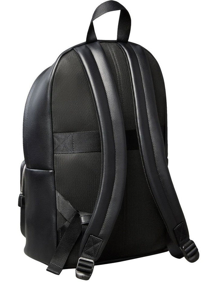 Micro Pebble Round Backpack in Black