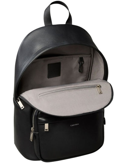 Micro Pebble Round Backpack in Black