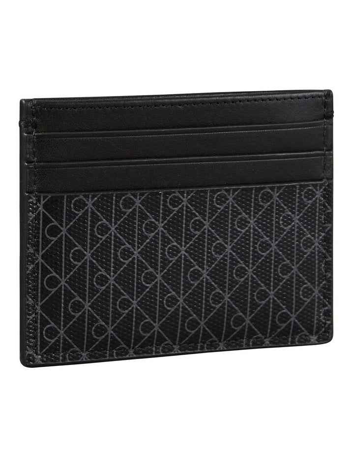 Allover Monogram Logo Card Case in Black