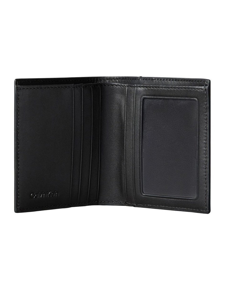 Leather Rfid Cardholder and Wallet Gift Set in Black