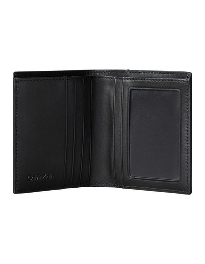 Leather Rfid Cardholder and Wallet Gift Set in Black