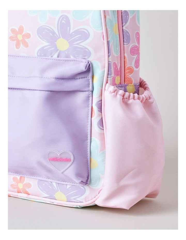 Girls Backpack Daisy Floral in Light Pink