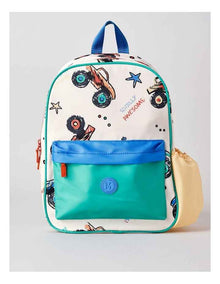 Boys Backpack Monster Truck in Tan