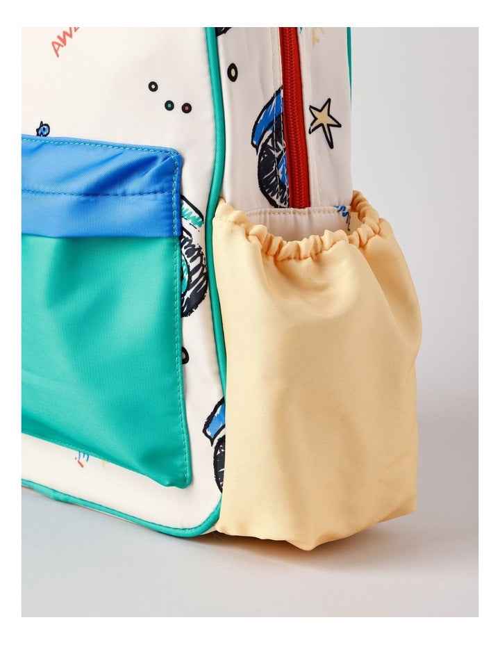 Boys Backpack Monster Truck in Tan