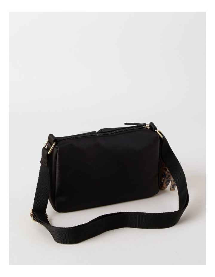 Nylon Cross Body in Black