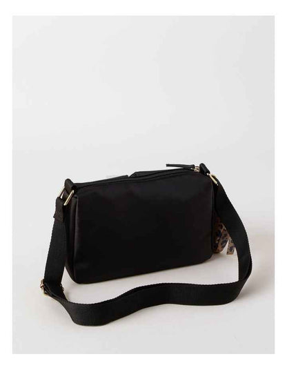Nylon Cross Body in Black