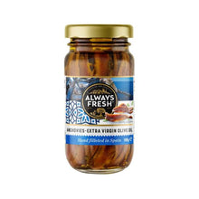 ALWAYS FRESH FLAT ANCHOVIES IN OLIVE OIL