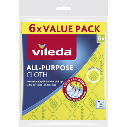 Vileda All Purpose Cloth 6 Pack