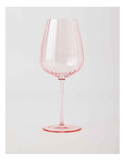 Cordelia Wine Glass Set of 4 in Pink