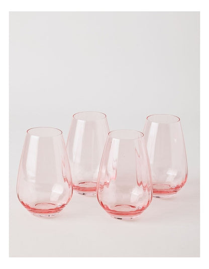 Cordelia High Ball Set of 4 in Pink