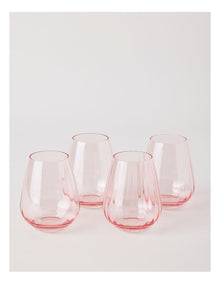 Cordelia Tumbler Set of 4 in Pink