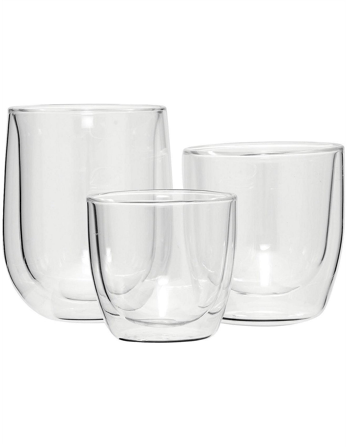 Lygon 80ml Double Wall Glasses Set of 2 Clear