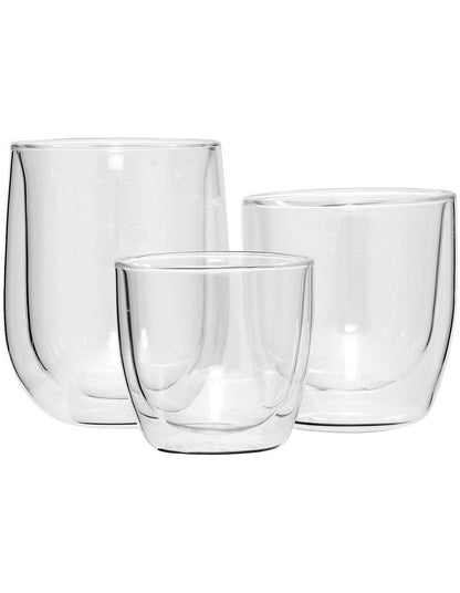 Lygon 80ml Double Wall Glasses Set of 2 Clear