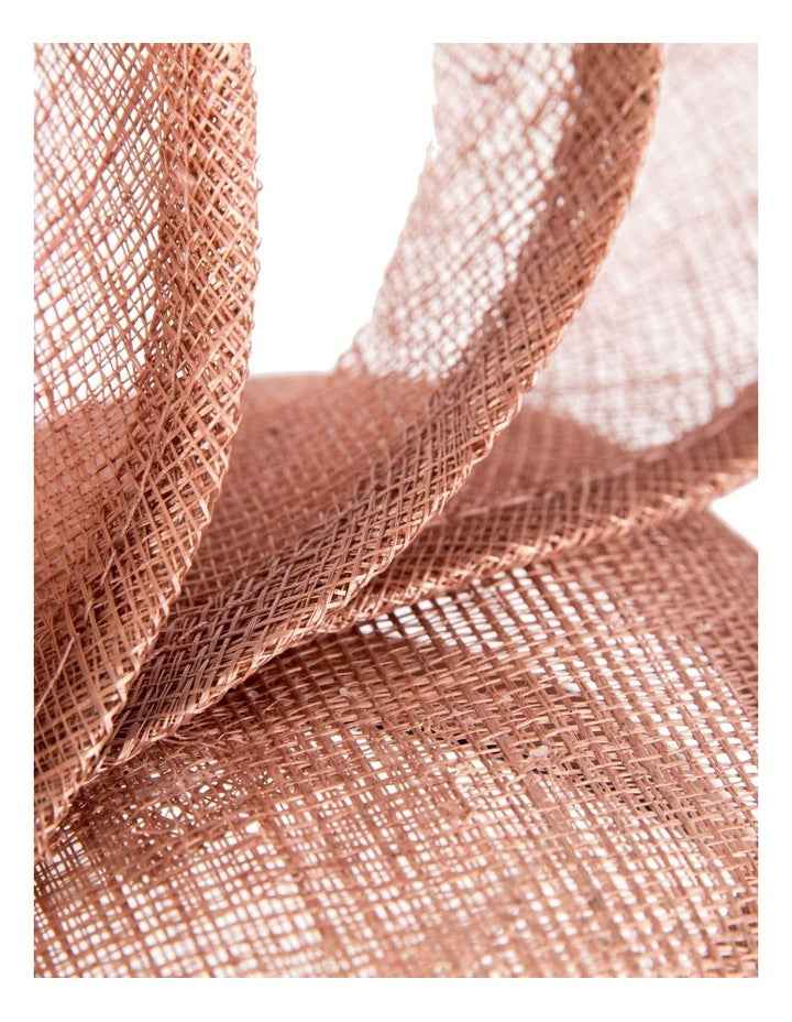 Sinamay Fascinator With Loops in Taupe