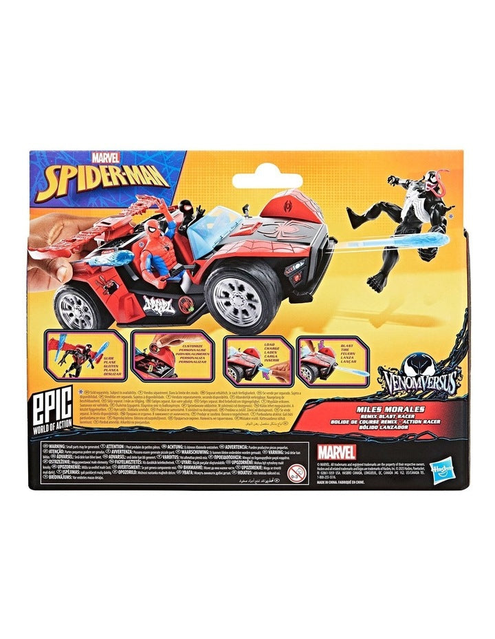 VenomVersus Spider-Man Epic World of Action Miles Morales Remix Blast Racer